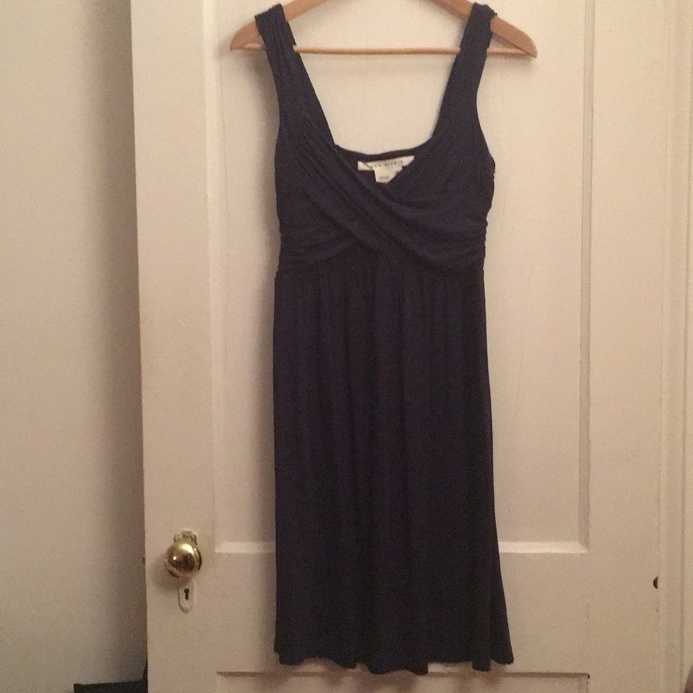 navy criss cross dress